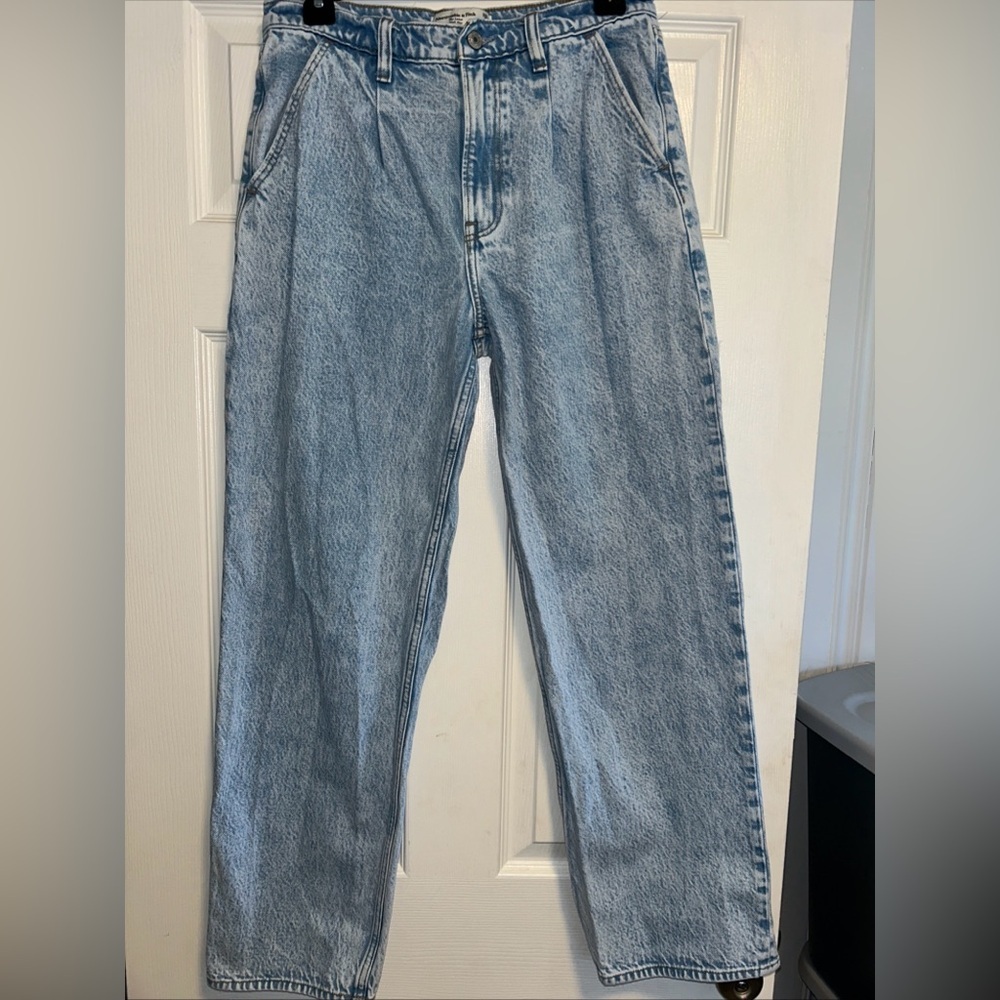 Abercrombie & Fitch Light Blue Boyfriend Jeans